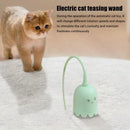Cat Wand Toy Automatic Silicone Tail Teaser Toy Mimicking Animals Swing Tail Interactive For Bored Indoor Cats And Kittens