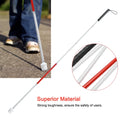 135cm Blind Guide Walking Stick Aluminum Alloy Reflective Stick 5 Section Folding Cane Elderly Crutch Hiking Trekking Pole Trail