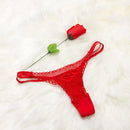 Valentines Day Ladies Romantic Women's G-String Sexy Underwear Lingerie Rose Panties Thongs Briefs V-string