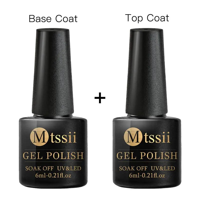 Mtssii 10PCS Reflective Gel Nail Polish Set Fluorescent Glitter Semi Permanent Hybrid Gel Varnish Soak Off UV Lamp For Manicure