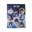 8 Pcs/Set Anime Tinning Tinplate Brooch Sanrio Backpack Badge Souvenir Clothing Gift For Friends