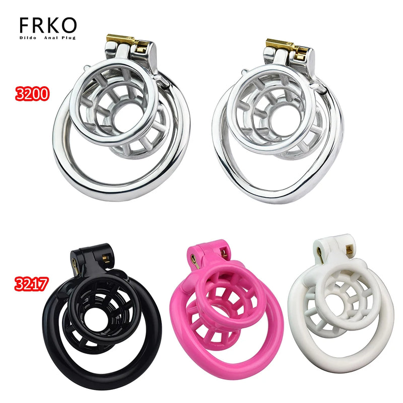FRKO Negative Hollow Fish Basket Sissy Chastity Cage Chastity Strap Belt 정조대 Sadism BDSM Advanced Player  Sextoys Femboy Men 18+