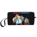 Custom Anime Asterix And Obelix Travel Cosmetic Bag for Women Cartoon Getafix Toiletry Makeup Organizer Beauty Storage Dopp Kit