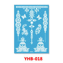 1PC Hanna Lace Tattoo Sticker White Silk Printing Waterproof Disposable Tattoo for Arm Sexy Bracelet