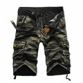 Summer New Men Cool Camouflage Cargo Shorts Straight Casual Pants Mens Multi-Pocket Loose Five-Point Short Pant Brand Streetwear