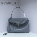CY NICHE2024Genuine Leather Women's Tote Bag Lazy Bag Rodeo Briefcase Handbag Underarm Bag Large Capacity Crossbody Shoulder Bag