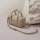 Vintage Boston Aging Ball Bag New Style Niche Design Pillow Bag Fashionable Genuine Leather Single Shoulder Slant Handbag