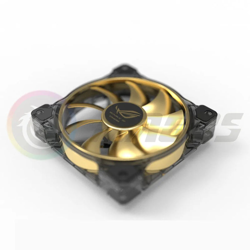 PC Case Fan Metal Sticker ROG MSI AORUS Label Gold-plated Cooling Fan Sticker Chassis Sticker GPU Decorative Sticker