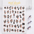 1 Pc Nail Strip Stickers Black/Gold/Rose Gold/Silver Metal Strip Tape Nail Art Adhesive DIY Foil Tips Nail Sticker Decals NK11