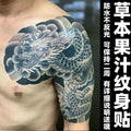 Herbal Dragon Temporary Tattoos for Women Man Arm Tattoo Art Waterproof Tattoo Lasting Japanese Sticker Tatuajes Temporales
