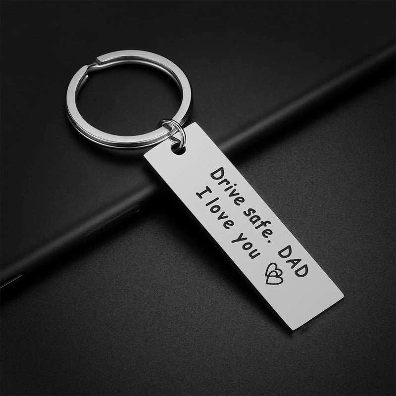 1pc Dad Gifts from Daughter - Drive Safe Dad Keychain I Love You Father Daughter Gifts Christmas Valentines Birthday Gifts