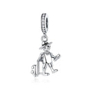 925 Sterling Silver Boy Girl and Heart Shape Pendant Charm Couple Lovers Bead Fit Pandora Original Bracelet DIY Jewelry Making