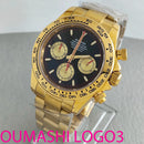 Luxury 39.3mm quartz Chronograph Business Watch Men's VK63 Sport Sapphire Glass Meteorite dial Ceramic bezel vk63 watch