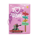 New Design Cute Travel Accessories Passport Holder PVC 3D Print Leather Men Travel Passport Cover Case Card ID Holders