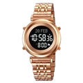 SKMEI 2139 Steel Muslim Azan Digital Watch Mens Back Light Waterproof  Wristwatch Prayer Qibla Compass Alarm Clock watch 1861