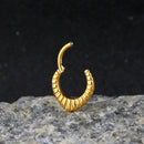 Casvort 1PCS Septum Rings Clip 316L Surgical Stainless Steel Nose Rings Tragus Helix Hoop Piercing Women Body Jewelry New Gift