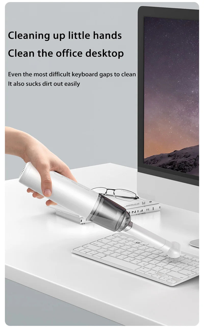 Xiaomi Electric Vacuum Cleaner Car Household Dual Use Portable High Power Handheld Wireless Powerful Dust Remover Deep Cleaning