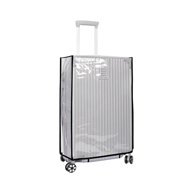 غطاء حماية كامل شفاف للأمتعة مصنوع من مادة البولي فينيل كلوريد المقاومة للماء والغبار ومتين، غطاء حماية لحقيبة السفر، ملحقات السفر