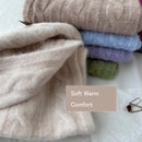 Pure Color Twist Knit Wool Blends Scarf Autumn Winter Lady Men Neckerchief Lovers Student Soft Warm Pashmina Shawl Muffler