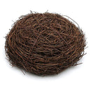 6-12cm Round Rattan Bird Nest Easter Decoration Bunny Eggs Artificial Vine Nest For Home Garden Decor Happy Easter Party Supply