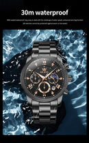 OLEVS 3660 Mens Watch Business Simply Original Quartz Watch Waterproof Luminous Watch For Man Multifunctional Chronograph Reloj