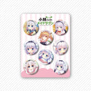 8 Pcs/Set Anime Tinning Tinplate Brooch Sanrio Backpack Badge Souvenir Clothing Gift For Friends