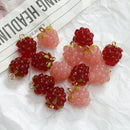 2Pcs 11*15MM Crystal Resin Clear Grapes Charms For DIY Making Earrings Necklace Bracelet Jewelry Findings Accessories