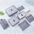 7/piece Travel Storage Bag Waterproof Organizing Clothes Travel Essentials Travelling Accesories Packing Multifunction Set Pouch
