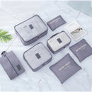 7/piece Travel Storage Bag Waterproof Organizing Clothes Travel Essentials Travelling Accesories Packing Multifunction Set Pouch