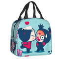 Cartoon Anime Pucca Lunch Bag Women Cooler Warm Thermal Insulated Lunch Box for Work School Office Picnic Food Tote Bags