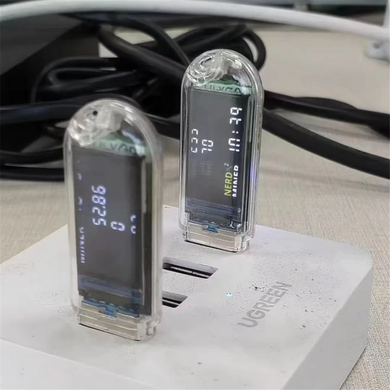 NerdMiner V2 T-Dongle S3 Hashrate 74Kh/S USB BTC Crypto Solo Lottery Miner with Display Bitcoin Miner Nerd Miner