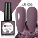 UR SUGAR - Esmalte de uñas en gel semipermanente rosa nude con purpurina, color sólido, 7,5 ml, para manicura semipermanente UV LED