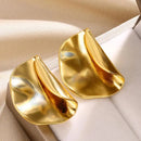 Gold Color Love Heart Earrings For Women Bow Stud 2023 Trend Simple Knot Earrings Piercing Fashion Jewelry Valentine's Day Gifts