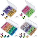 100pcs/box Nail Art Sanding Bands Pink Green Purple Grinding Sand Ring Bit for Electric Drill Machine Accessories Manicure Tools