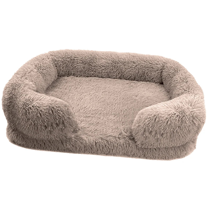 New Large Dog Bed Dog Plush Pet Bed Winter Thickened Pad Dog Sleeping Bed Sofa Removable Pad Dog Small Large Dog square kennel