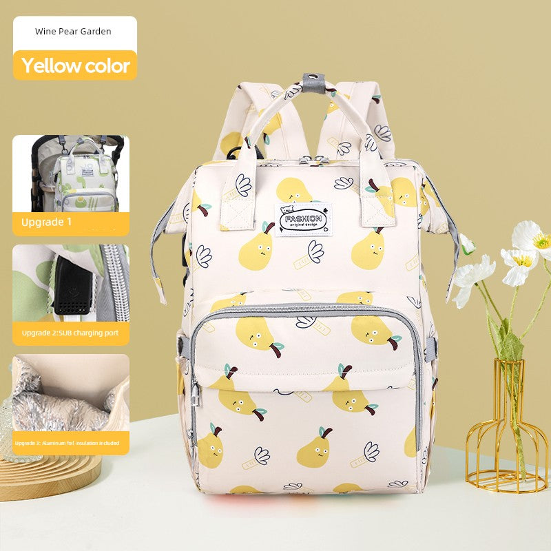 حقيبة مومياء خفيفة الوزن ذات سعة كبيرة للأم والطفل