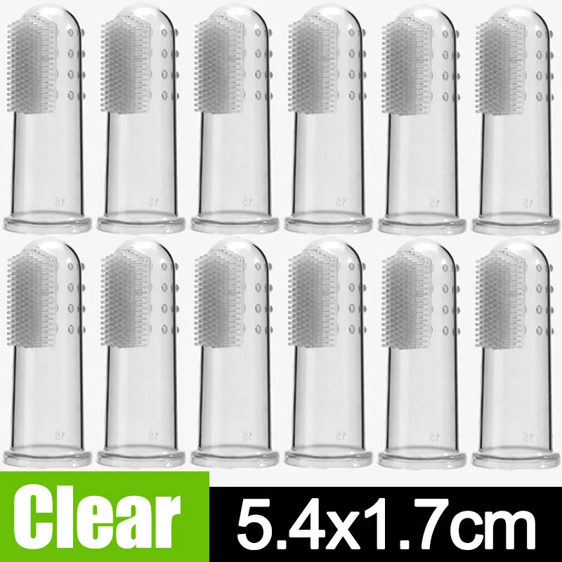 Silicone Pet Finger Toothbrush for Dogs Cats Dental Care Bad Breath Tartar Teeth Cleaning Household Silicagel Pet Supplies