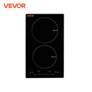 VEVOR 2 Burners Electric Induction Cooktop Stove Hob Built-in Burner Cooker Sensor Touch Control Magnetic Cooker Hot Plate