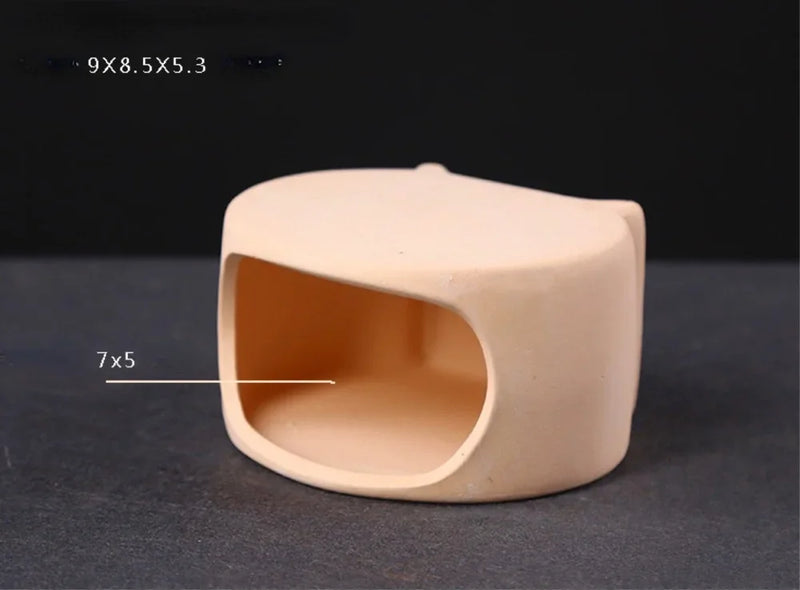 Fish Tank Landscaping Clay Pot Shrimp Cixi Dodging Tank Breeding Fish Nest Shaped Rock Aquarium Supplies