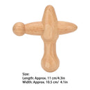 Trigger Point Massager Tool Cross Shaped Boost Metabolism Lymphatic Drainage Relaxes Muscles Wooden Massage Tool