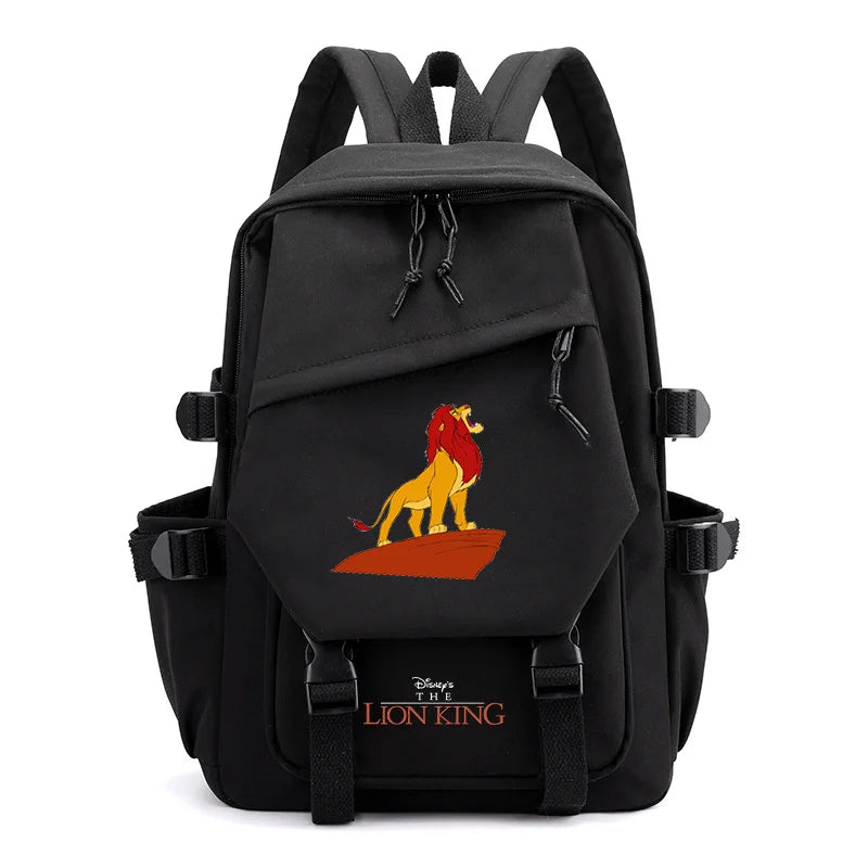 Disney The Lion King Simba Boys Girls Kids School Book Bags Women Bagpack Teenagers Travel Backpack Mochila Escolar