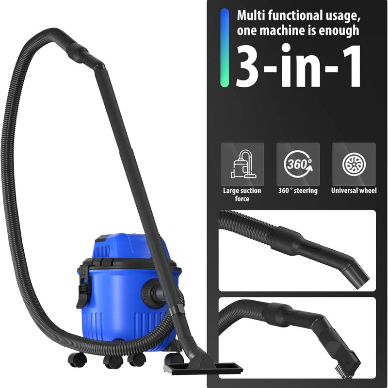 BRIEFNESS Wet & Dry Vacuum Cleaner Household Vacuum Cleaner HEPA Filter with Blower Function Multi-Purpose Vacuum Cleaner