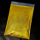 Polvo de purpurina holográfica plateada para uñas, 24 colores, brillante, 0,2 mm, para manicura DIY, 50 g/bolsa