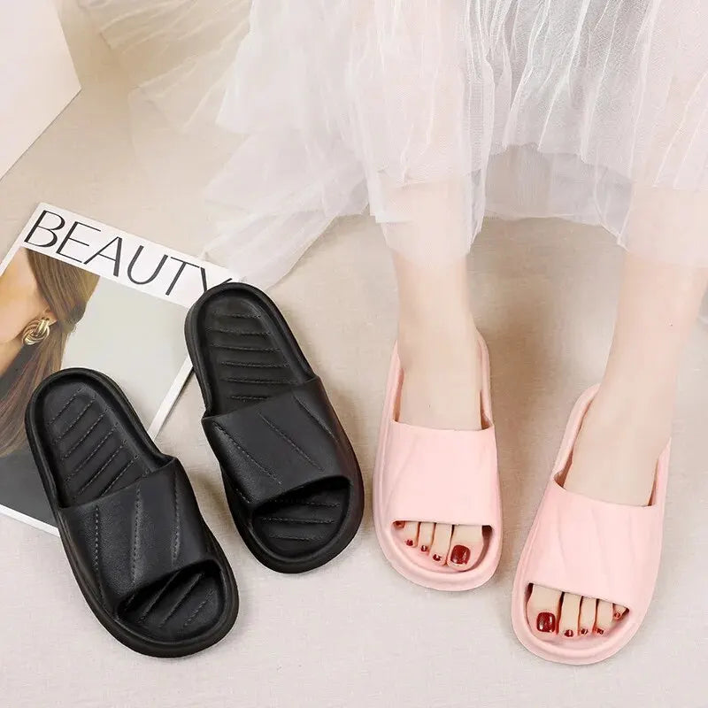 Women's Indoor Non-slip Slippers Couple Home Slides EVA Soft Sole Light Weight Summer New Lovers Leisure Shower Shoes