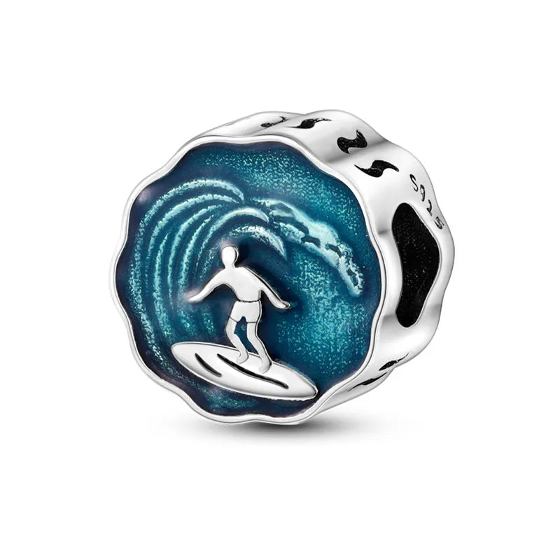 925 Sterling Silver Boy Girl and Heart Shape Pendant Charm Couple Lovers Bead Fit Pandora Original Bracelet DIY Jewelry Making