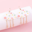 Aihua Acrylic Rain Clouds Earrings Long Tassel Rain Star Pendant Earrings Handmade Cute Cloud Earrings New In Jewelry Gifts