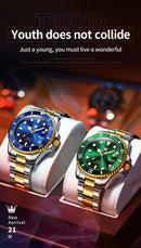 OLEVS Men Automatic Watch Luxury Diving Watch Waterproof Luminous Stainless steel Business Mechanical Watch for Men reloj hombre