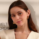 أقراط نسائية من La.Muses بتصميم غير منتظم من الفولاذ المقاوم للصدأ على شكل سماء مرصعة بالنجوم، عصرية ومقاومة للماء، هدايا مجوهرات نسائية