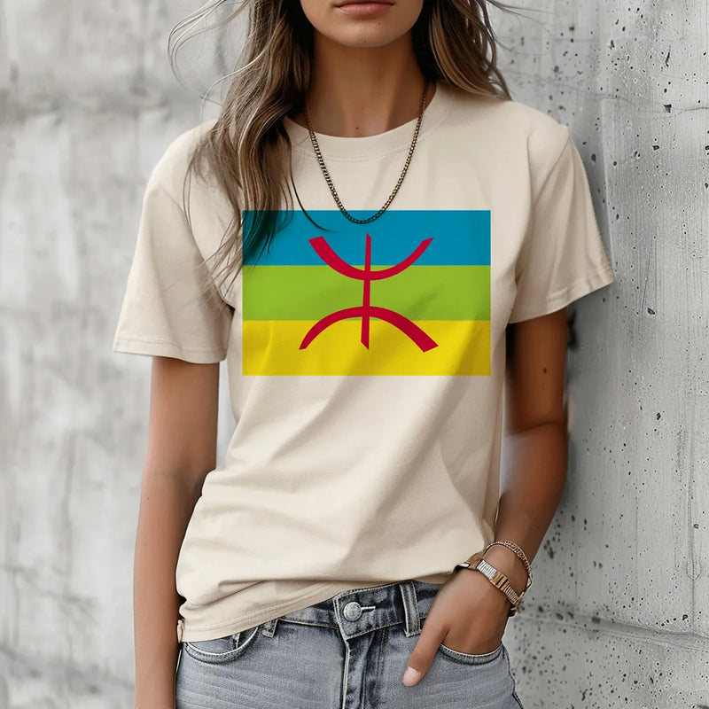 Amazigh top women anime graphic funny t shirt female funny harajuku clothing