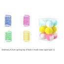 Mute Color Plastic Spring Molar Toy Ball Cat